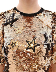 Dolce & Gabbana Masterpiece gold sequined crystal swarovski dress - IT36|XXS - Dresses