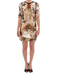 Dolce & Gabbana Masterpiece gold sequined crystal swarovski dress - IT36|XXS - Dresses