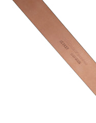 Dolce & Gabbana Men Black Calfskin Leather Metal Buckle Belt - 95 cm / 38 Inches