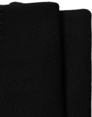 Dolce & Gabbana Men Black Cashmere Knitted Neck Warmer Scarf