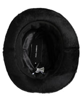 Dolce & Gabbana Men Black Classic Wide Brim Fedora Capello Hat