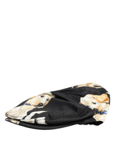 Dolce & Gabbana Men Black Dog Cotton Newsboy Cloth Capello Hat - 59 cm|L - Flat Caps