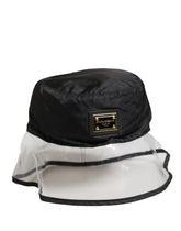 Dolce & Gabbana Men Black Plastic Fisherman Bucket Capello Hat - 59 cm|L - Bucket Hats