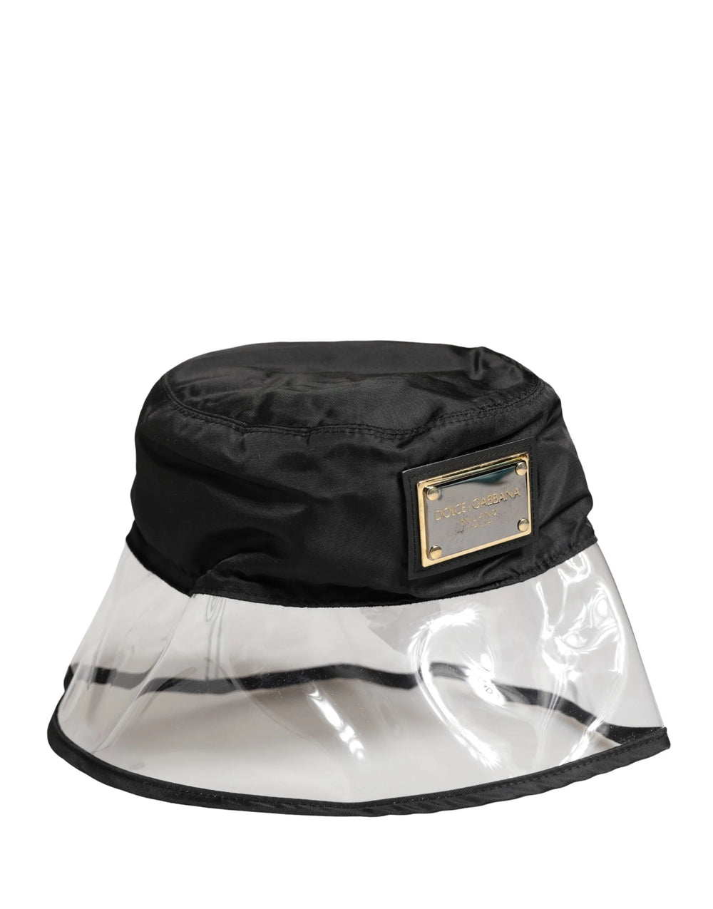 Dolce & Gabbana Miesten Musta Muovinen Kalastajan Bucket Capello - 59 cm|L - Bucket-hatut