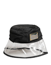 Dolce & Gabbana Men Black Plastic Fisherman Bucket Capello Hat - 59 cm|L - Bucket Hats