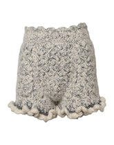Dolce & Gabbana Metallic Bouclé Knit Cashmere Ruffled Shorts - IT38 | XS - Short Trousers