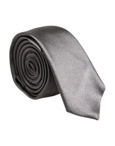 Dolce & Gabbana Metallic Silver Silk Adjustable Necktie Tie - Neckties