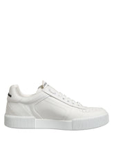 Dolce & Gabbana MIAMI Calf Low Top Men Sneakers White - EU41.5/US8.5