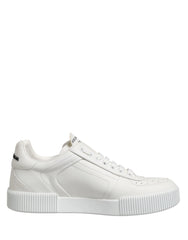 Dolce & Gabbana MIAMI Calf Low Top Men Sneakers White - EU41.5/US8.5