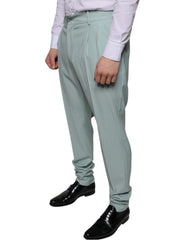 Dolce & Gabbana Mint Green Cotton Dress Pants - IT48 | M - Trousers