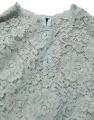 Dolce & Gabbana Mint Green Lace Sleeveless Knee Length Dress - IT42|M