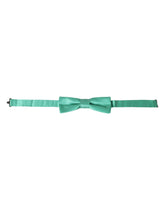 Dolce & Gabbana Mint Green Silk Adjustable Neck Men Bow Tie - Neckties