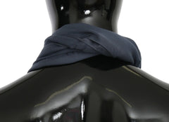 Dolce & Gabbana Modal Navy Blue Neck Wrap Men Shawl Scarf
