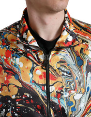 Dolce & Gabbana Multicolor Abstract Polyester Bomber Jacket - IT50 | L - Bomber Jackets