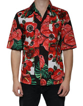 Dolce & Gabbana Multicolor Anemone Button Down Casual Shirt - IT39 | S - Shirts