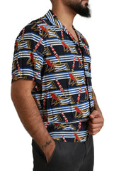 Dolce & Gabbana Multicolor Beach Chair Short Sleeves Shirt - Shirts