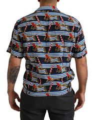 Dolce & Gabbana Multicolor Beach Chair Short Sleeves Shirt - Shirts