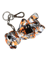Dolce & Gabbana Multicolor Camouflage Animal Silhouette Keychain Keyring - Keychains