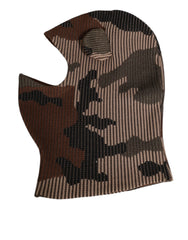Dolce & Gabbana Multicolor Camouflage Balaclava Mask Men Cap One Size Hat - Balaclavas