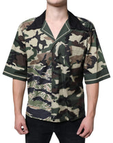 Dolce & Gabbana Multicolor Camouflage Button Down Men Casual Shirt - IT40 | M - Shirts