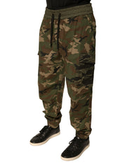 Dolce & Gabbana Multicolor Camouflage Cargo Sweatpants Pants - IT50 | L - Joggers