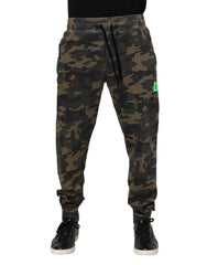 Dolce & Gabbana Multicolor Camouflage Cotton Men Jogger Pants - Joggers