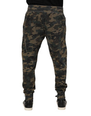 Dolce & Gabbana Multicolor Camouflage Cotton Men Jogger Pants - Joggers