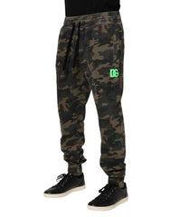 Dolce & Gabbana Multicolor Camouflage Cotton Men Jogger Pants - Joggers