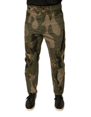 Dolce & Gabbana Multicolor Camouflage Cotton Pants - IT48 | M - Trousers