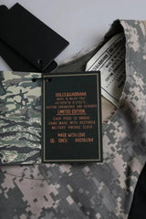 Dolce & Gabbana Multicolor Camouflage Cotton Round Neck Men T-shirt - IT46 | S - T-Shirts