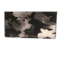 Dolce & Gabbana Multicolor Camouflage Logo Plaque Coin Purse Wallet - Wallets