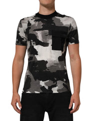 Dolce & Gabbana Multicolor Camouflage Men Short Sleeves T-shirt - T-Shirts