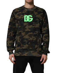 Dolce & Gabbana Multicolor Camouflage Men Sweatshirt Sweater