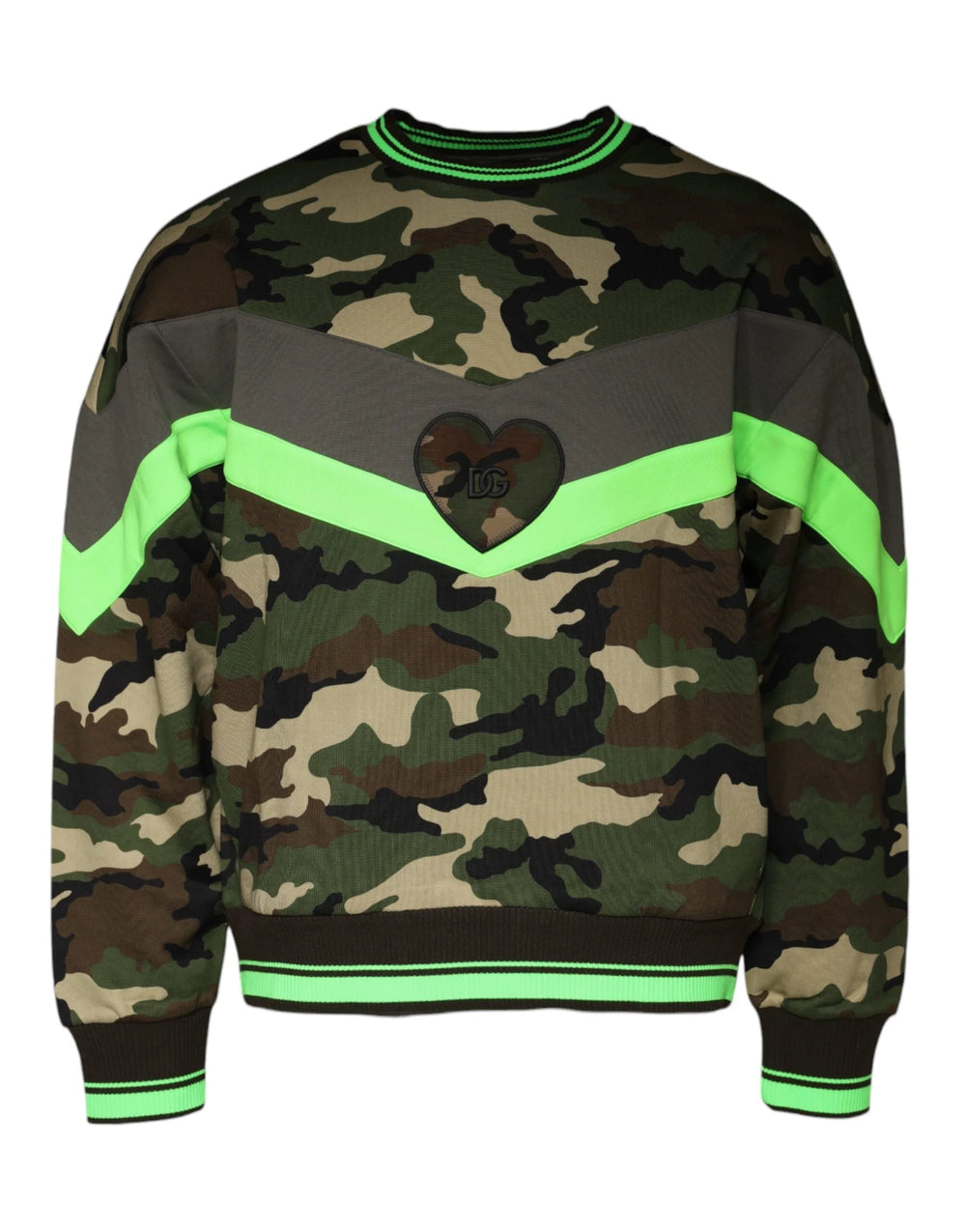 Dolce & Gabbana Multicolor Camouflage Sweatshirt Sweater - Sweatshirts