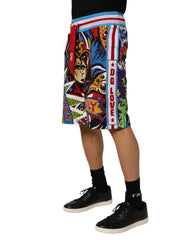 Dolce & Gabbana Multicolor Captain Sicily Men Bermuda Shorts - IT44 | XS - Bermudas