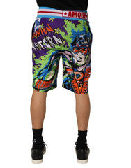 Dolce & Gabbana Multicolor Captain Sicily Men Bermuda Shorts - IT44 | XS - Bermudas