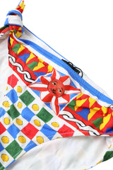 Dolce & Gabbana Multicolor Carretto Bottom Swim Beachwear Bikini - IT3 | M - Classic Bikinis