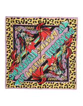 Dolce & Gabbana Multicolor Cartoon Square Foulard Scarf
