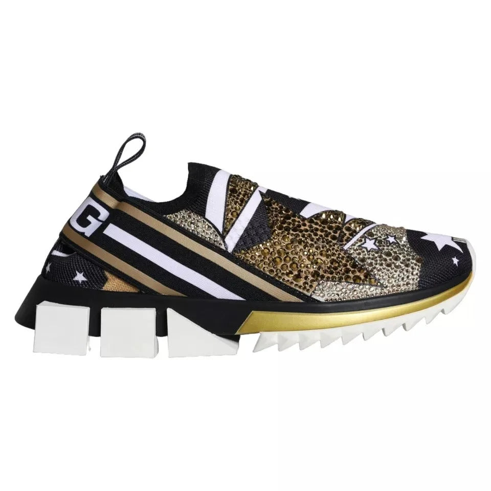 Dolce & Gabbana Multicolor Comet Star Print Sorrento Sneakers Shoes - EU37/US6.5 - Sneakers