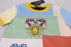 Dolce & Gabbana Multicolor Cotton DG Love Patchwork - T-Shirts