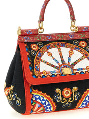 Dolce & Gabbana Monivärinen Puuvillakäsilaukku