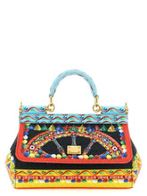 Dolce & Gabbana Mehrfarbige Baumwoll Handtasche
