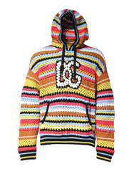 Dolce & Gabbana Multicolor Cotton Hooded Pullover Sweater - IT50 | L - Hoodies