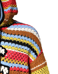Dolce & Gabbana Multicolor Cotton Hooded Pullover Sweater - IT50 | L - Hoodies