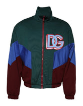 Dolce & Gabbana Multicolor Cotton Logo Full Zip Jacket - Bomber Jackets