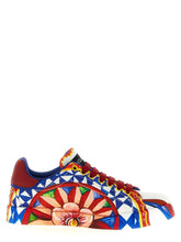 Dolce & Gabbana Multicolor Cotton Low Top Sneakers