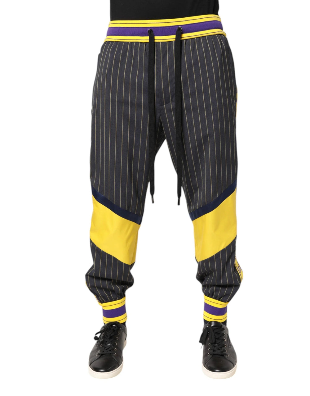 Dolce & Gabbana Multicolor Cotton Men Jogger Pants - IT50 | L - Joggers