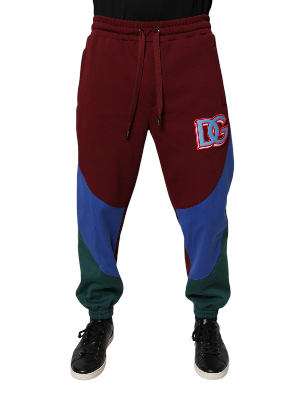 Dolce & Gabbana Multicolor Cotton Men Jogger Sweatpants Pants - IT48 | M - Joggers