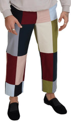 Dolce & Gabbana Multicolor Cotton Patchwork Pants - IT48 | M - Pants
