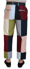 Dolce & Gabbana Multicolor Cotton Patchwork Pants - IT48 | M - Pants